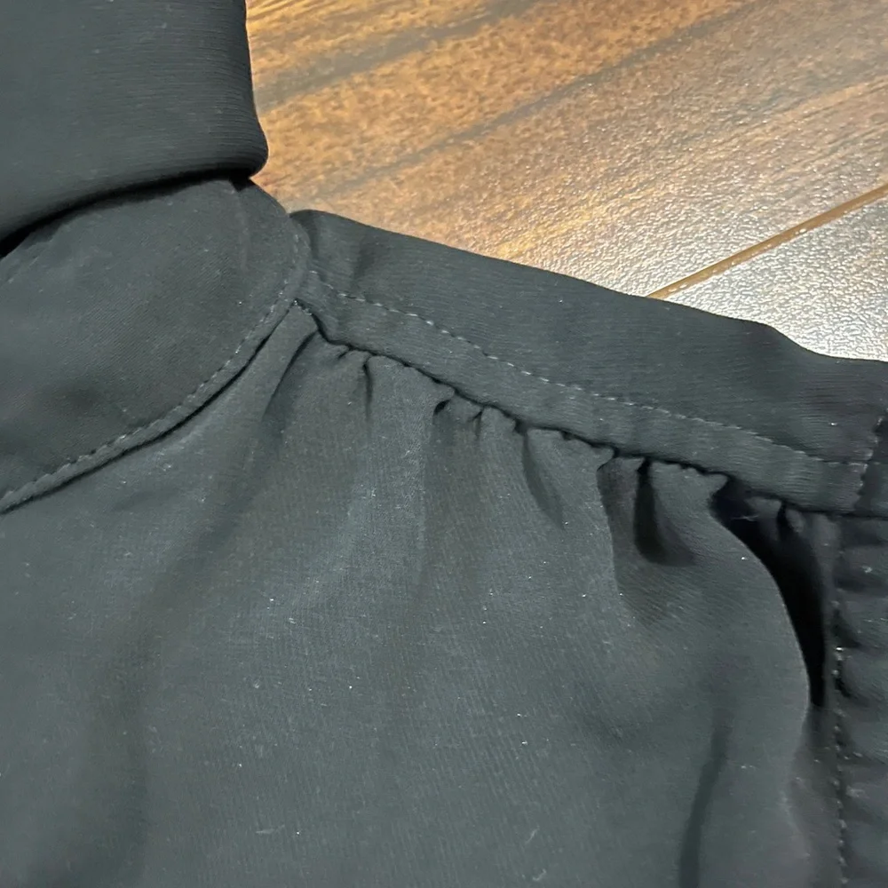 Express women’s extra small blouse, sleeveless button down, black - Picture 11 of 11